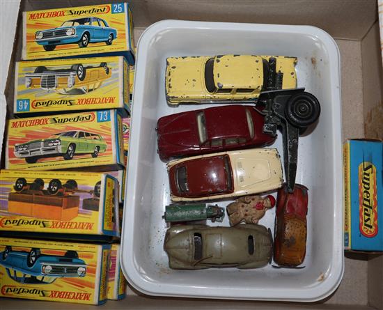 Assorted boxed matchbox covers  Mercedes 300 etc